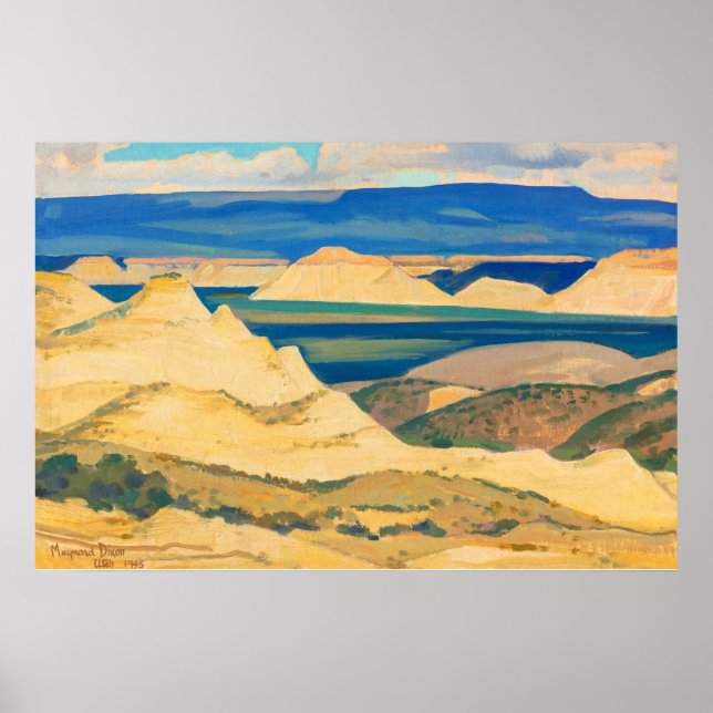 Boulder Valley by Maynard Dixon Poster (Front)