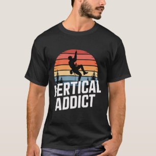 Boulder Vertical Addict Retro Rock Climbing T-Shirt