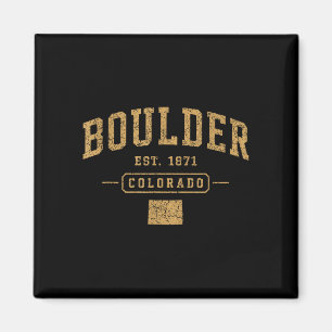 Boulder vintage sports colorado athletic throwback magnet