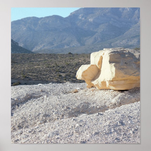 Boulder with Mountains Poster (Front)