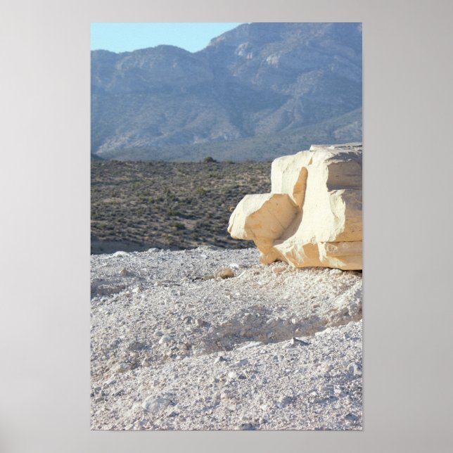 Boulder with Mountains Poster (Front)