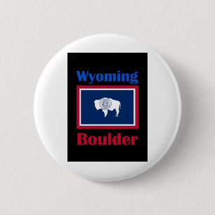 Boulder Wyoming 6 Cm Round Badge