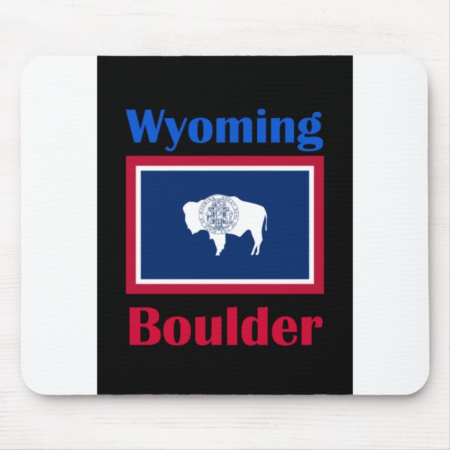 Boulder Wyoming Mouse Mat (Front)