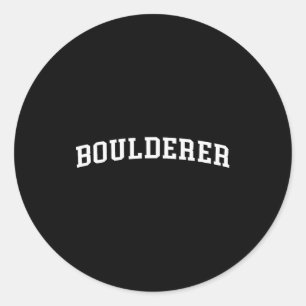 Boulderer  classic round sticker