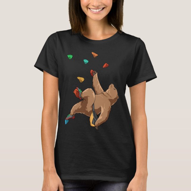 Bouldering and Climbing Grizzly T-Shirt (Front)