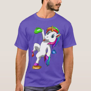 Bouldering and Rock Climbing Unicorn Premium T-Shirt