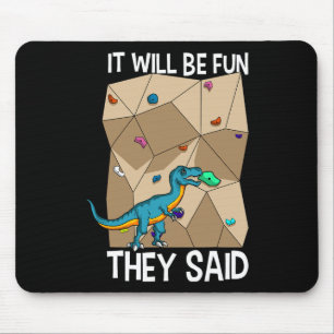 Bouldering Climber Boulderer Artificial Dinosaur C Mouse Mat
