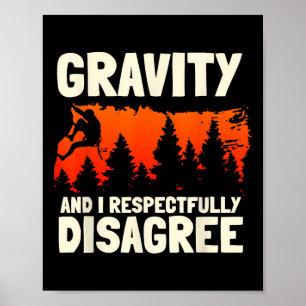 Bouldering Climber Boulderer Artificial Rock Climb Poster