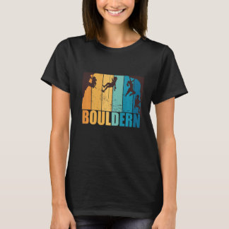 Bouldering climbing mountaineering mountains vinta T-Shirt
