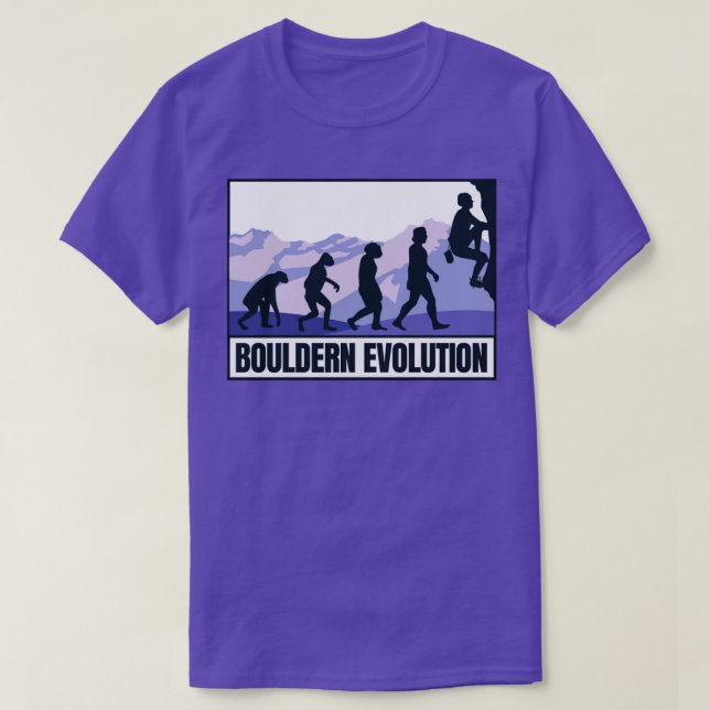 Bouldering evolution T-Shirt (Design Front)