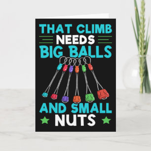 Bouldering Funny Rock Climbing Card