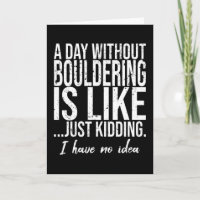 Bouldering funny sports gift