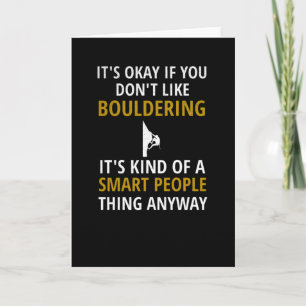 Bouldering Gifts   Boulderer Rock Climbing Boulder Card