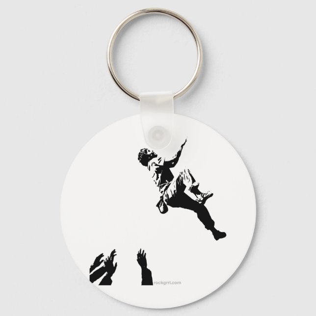 Bouldering Graphic Key Ring (Front)