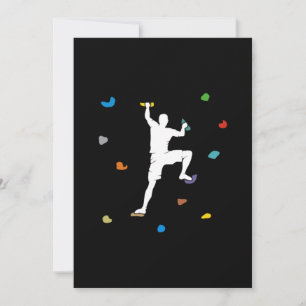 Bouldering Hall Climb Wall Gift Invitation