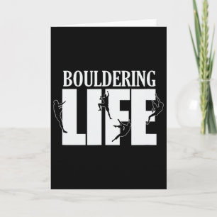 Bouldering Life Hobby Climbing Sport Card