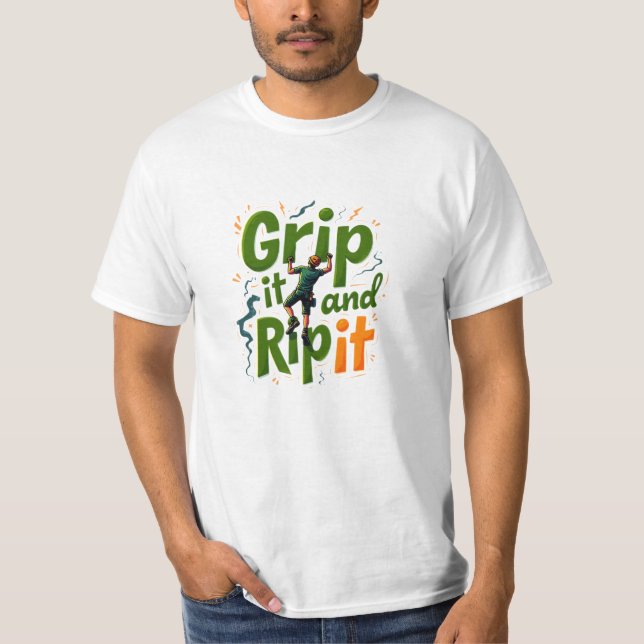 Bouldering Lovers Gift Idea T-Shirt (Front)