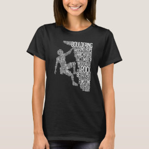 Bouldering Mountaineering Rock Climbing Sports Fan T-Shirt