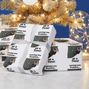 Bouldering Problem Solver Rock Climbing Party Wrapping Paper
