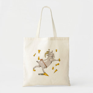 Bouldering rock climbing goat tote bag