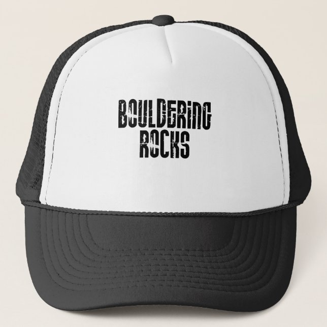Bouldering Rocks Trucker Hat (Front)
