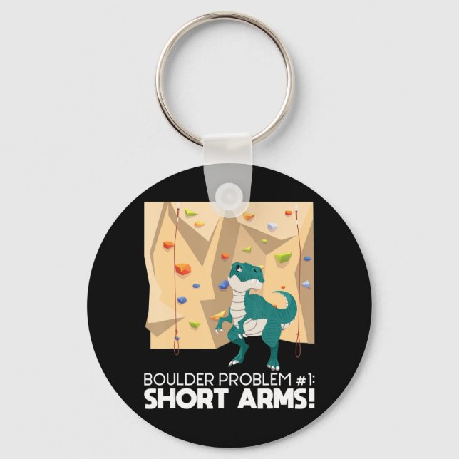 Bouldering T Rex Wall Climber Rock Climbing Mounta Key Ring (Front)