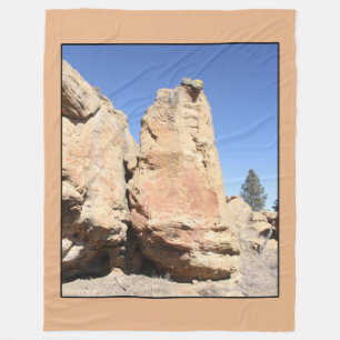 Boulders Across New Mexico Fleece Blanket