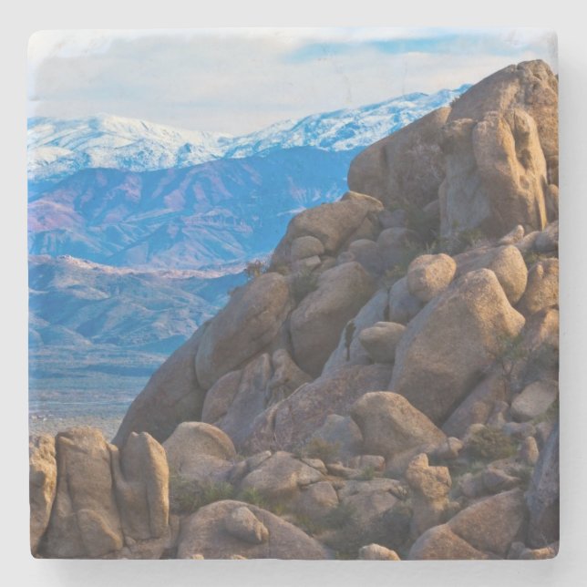 Boulders and Mountains Stone Coaster (Front)