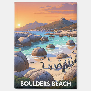 Boulders Beach Penguins South Africa Travel Magnet