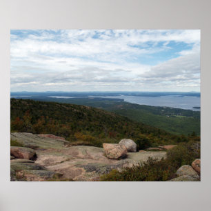 Boulders On Cadillac Mountain Poster