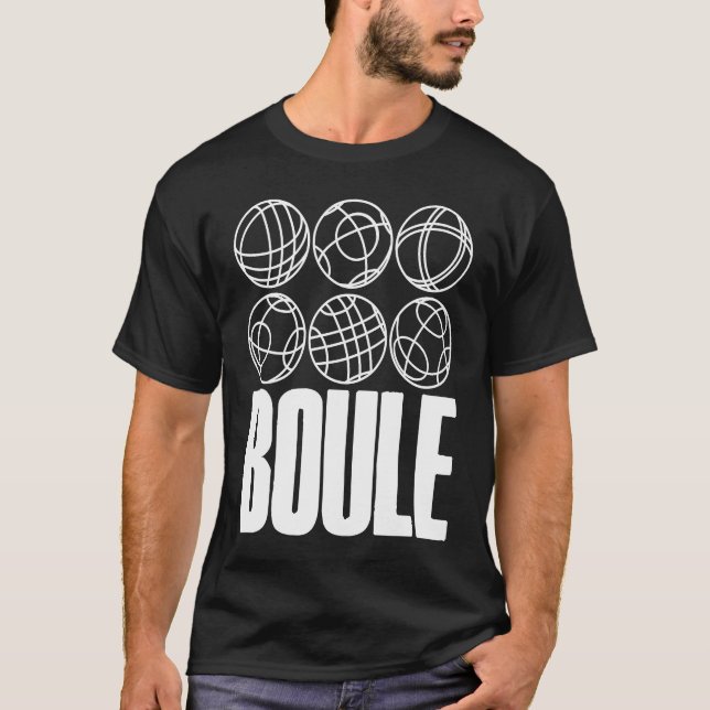 Boule Balls For Boulder Petanque Boules Ball T-Shirt (Front)