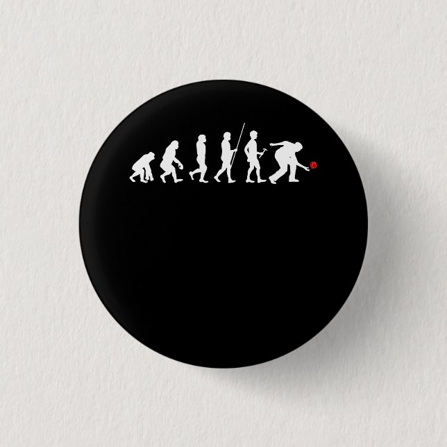 Boule Evolution Ideal Petanque Boccia Bocce Sport  3 Cm Round Badge (Front)