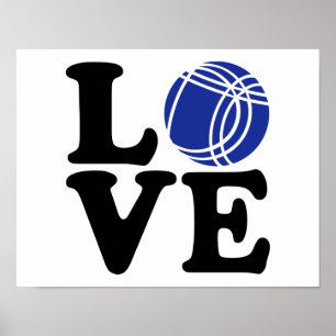 Boule petanque love poster