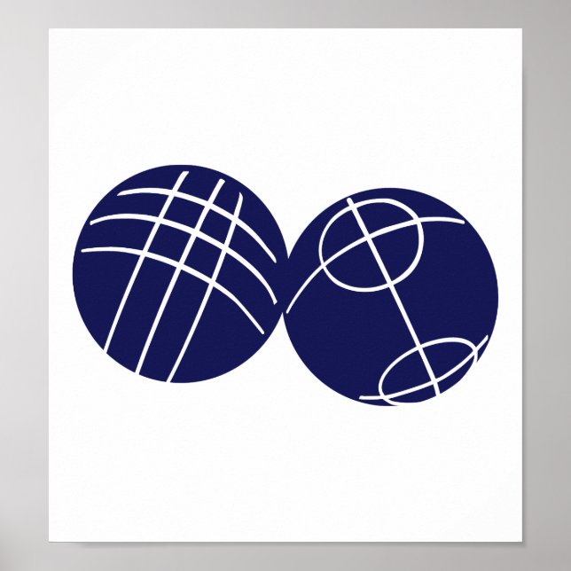 Boule petanque poster (Front)