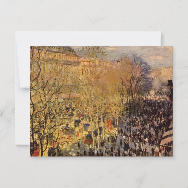 Boulevard des Capucines by Claude Monet, Fine Art (Front)