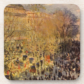 Boulevard des Capucines by Claude Monet, Fine Art Coaster