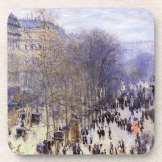 Boulevard des Capucines by Claude Monet, Fine Art Coaster