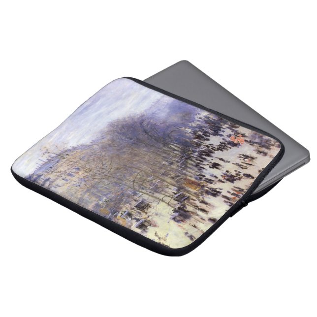 Boulevard des Capucines by Claude Monet, Fine Art Laptop Sleeve (Front Top)