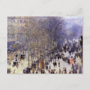 Boulevard des Capucines by Claude Monet, Fine Art Postcard