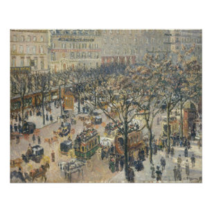 Boulevard des Italiens, Morning, Sunlight, 1897 Poster