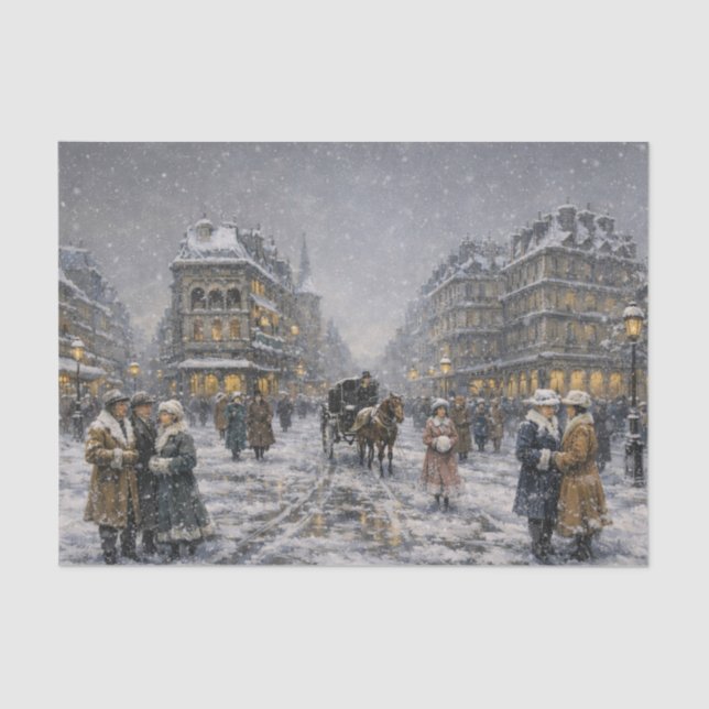 Boulevard des Italiens Tissue Paper (Front)