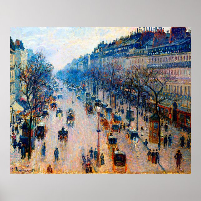 Boulevard Montmartre Camille Pissarro 1897 Poster (Front)