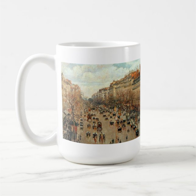 Boulevard Montmartre-Eremitage Camille Pissarro   Coffee Mug (Left)