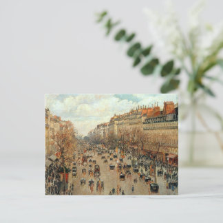 Boulevard Montmartre-Eremitage Camille Pissarro Postcard