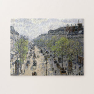 Boulevard Montmartre Spring Paris Camille Pissarro Jigsaw Puzzle