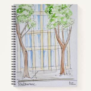 Boulevard Montparnasse Paris, France Notebook