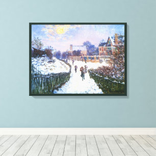 Boulevard Saint Denis Argenteuil by Claude Monet Canvas Print