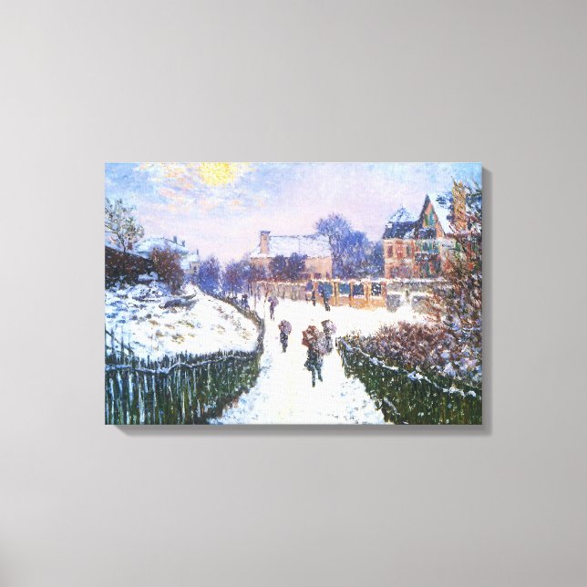 Boulevard Saint Denis Argenteuil by Claude Monet Canvas Print (Front)