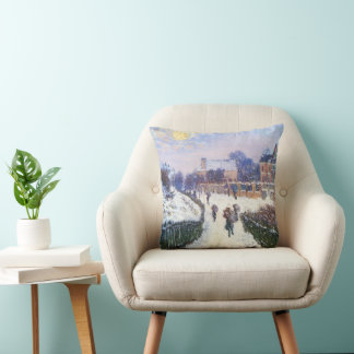 Boulevard Saint Denis Argenteuil by Claude Monet Cushion