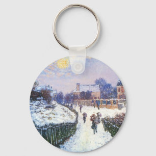 Boulevard Saint Denis Argenteuil by Claude Monet Key Ring